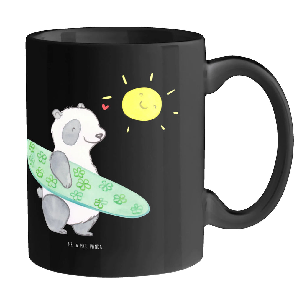 Mug Wenn das Leben Wellen schlägt, surfen wir! Keramiktasse, Porzellantasse, Kaffeetasse, Bürotasse, Tasse mit Motiven, Tasse, Teetasse, Geschenktasse, Tasse mit Zitaten, Sommer, Sommermotive, Urlaubsmotive, Produkte für Urlauber, Sommer Produkte