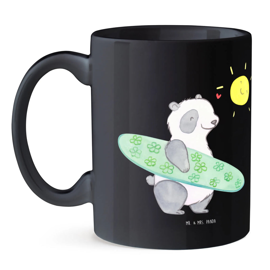 Mug Wenn das Leben Wellen schlägt, surfen wir! Keramiktasse, Porzellantasse, Kaffeetasse, Bürotasse, Tasse mit Motiven, Tasse, Teetasse, Geschenktasse, Tasse mit Zitaten, Sommer, Sommermotive, Urlaubsmotive, Produkte für Urlauber, Sommer Produkte