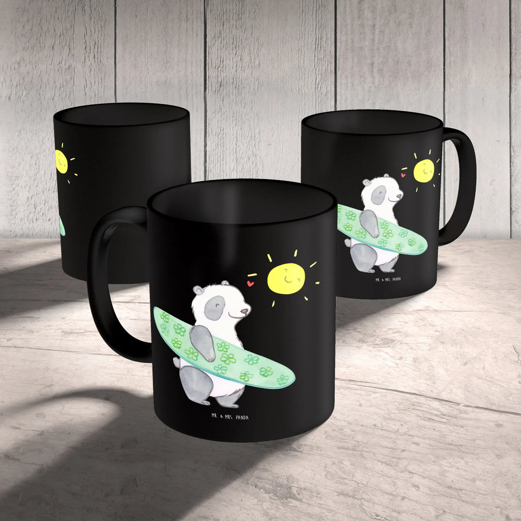 Mug Wenn das Leben Wellen schlägt, surfen wir! Keramiktasse, Porzellantasse, Kaffeetasse, Bürotasse, Tasse mit Motiven, Tasse, Teetasse, Geschenktasse, Tasse mit Zitaten, Sommer, Sommermotive, Urlaubsmotive, Produkte für Urlauber, Sommer Produkte