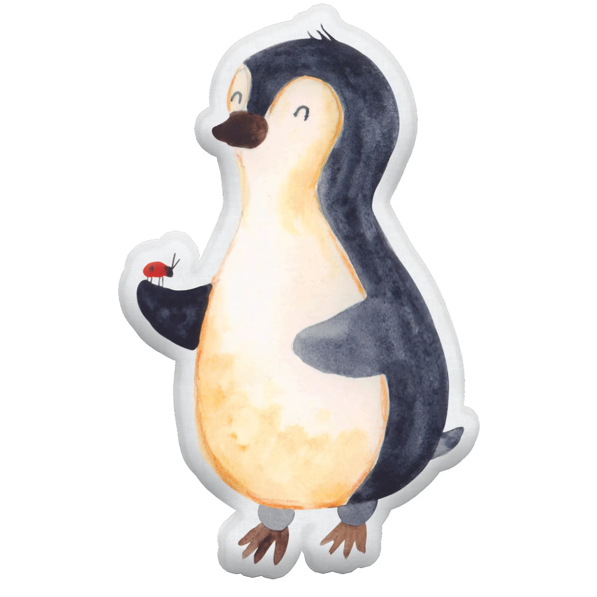 Animal Pillow Penguin ladybug North Pole, Penguins, joy of life, wonder, joy, ladybird, penguins