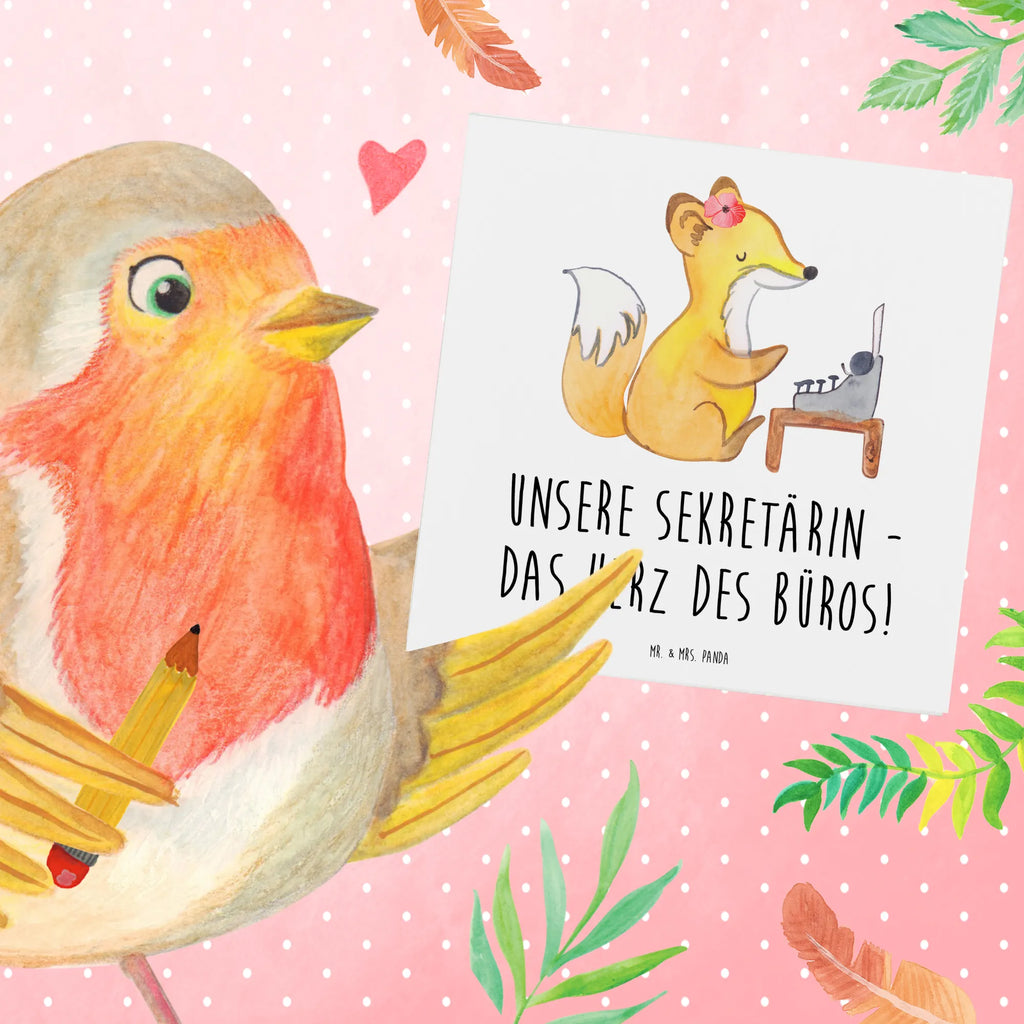 Deluxe Karte Sekretärin Herz Klappkarte, Hochwertige Grußkarte, Grußkarte, Karte, Glückwunschkarte, Geburtstagskarte, Einladungskarte, Hochwertige Klappkarte, Hochzeitskarte