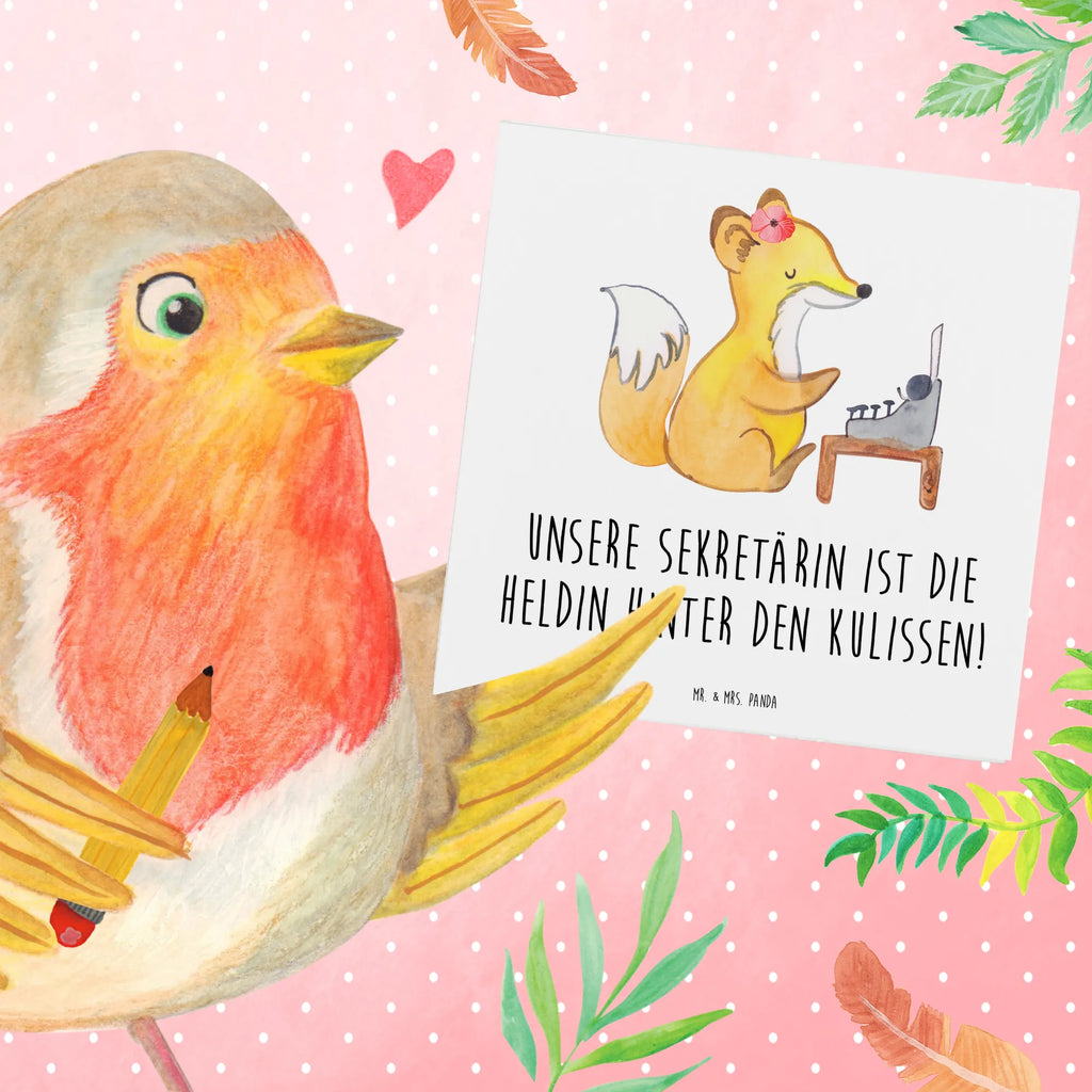 Deluxe Card Unsere Sekretärin ist die Heldin hinter den Kulissen! Hochzeitskarte, Geburtstagskarte, Glückwunschkarte, Klappkarte, Einladungskarte, Hochwertige Grußkarte, Hochwertige Klappkarte, Grußkarte, Karte