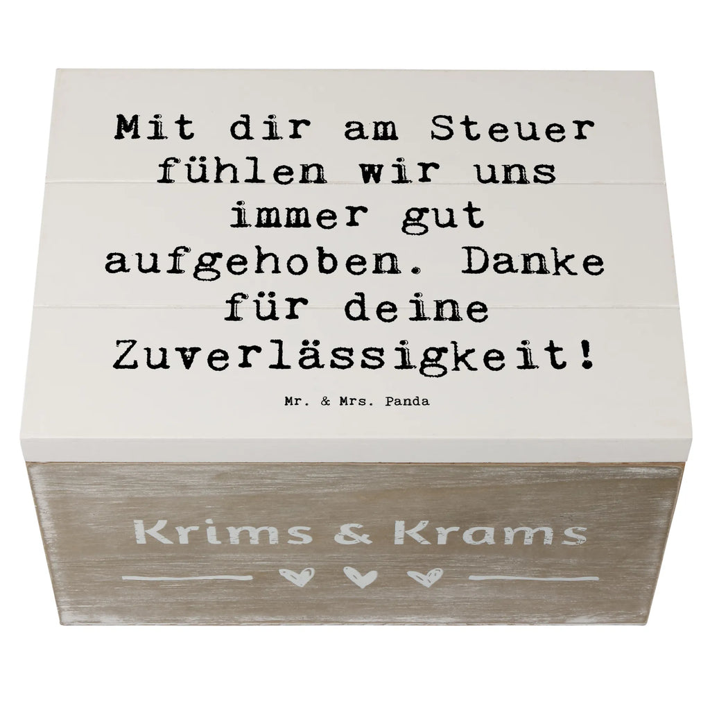 Holzkiste Mit dir am Steuer fühlen wir uns immer gut aufgehoben. Danke für deine Zuverlässigkeit! Holzkiste, Kiste, Schatzkiste, Truhe, Schatulle, XXL, Erinnerungsbox, Erinnerungskiste, Dekokiste, Aufbewahrungsbox, Geschenkbox, Geschenkdose