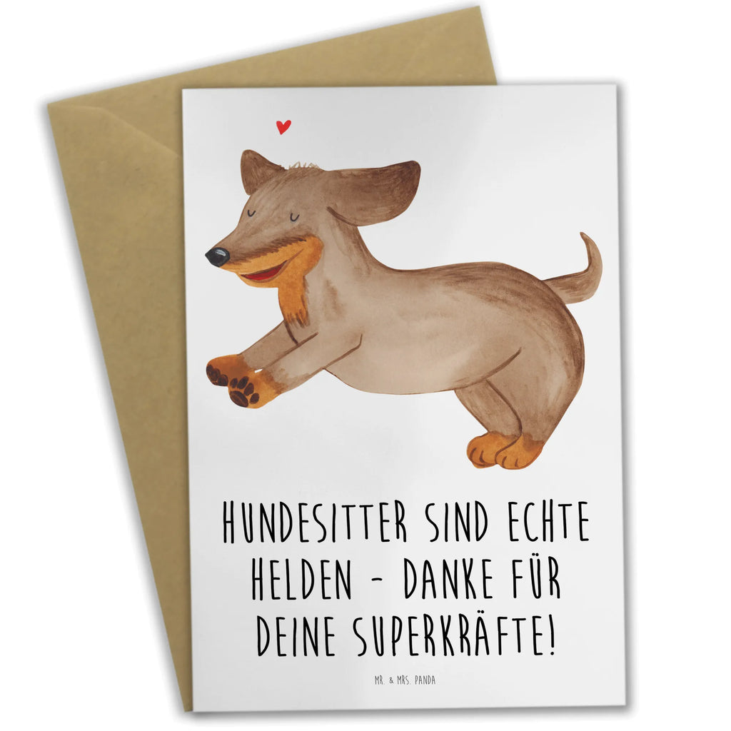 Greetings card Hundesitter sind echte Helden - danke für deine Superkräfte! Karte, Ansichtskarten, Hochzeitskarte, Grußkarte, Klappkarte, Geburtstagskarte, Einladungskarte, Glückwunschkarte