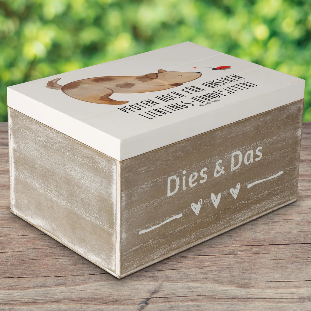 Holzkiste Lieblings-Hundesitter Geschenkbox, Kiste, Erinnerungsbox, Dekokiste, Erinnerungskiste, Truhe, Schatzkiste, Geschenkdose, Holzkiste, XXL, Schatulle, Aufbewahrungsbox