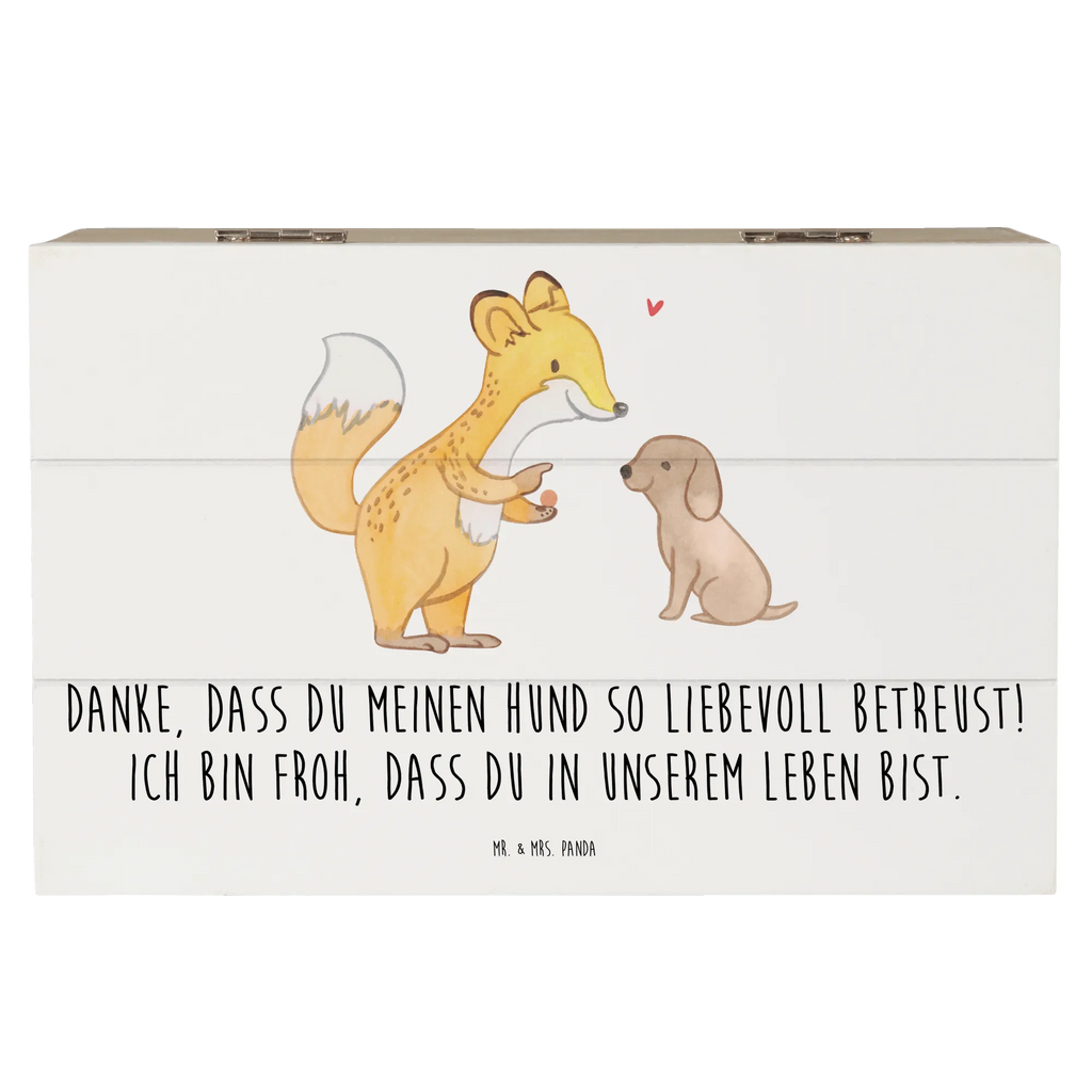 Holzkiste Danke Hundesitter Geschenkdose, Schatzkiste, Holzkiste, Erinnerungskiste, Geschenkbox, Truhe, Schatulle, Erinnerungsbox, XXL, Kiste, Dekokiste, Aufbewahrungsbox