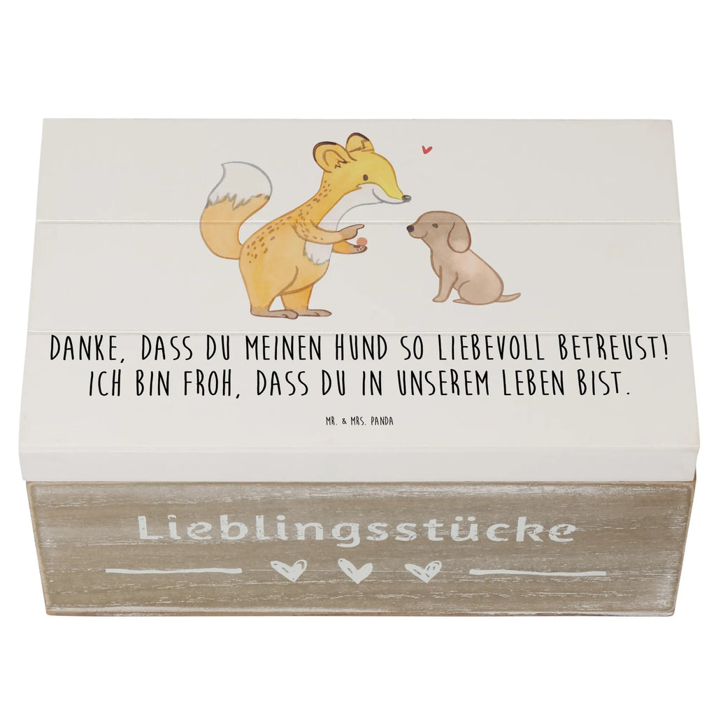 Holzkiste Danke Hundesitter Geschenkdose, Schatzkiste, Holzkiste, Erinnerungskiste, Geschenkbox, Truhe, Schatulle, Erinnerungsbox, XXL, Kiste, Dekokiste, Aufbewahrungsbox