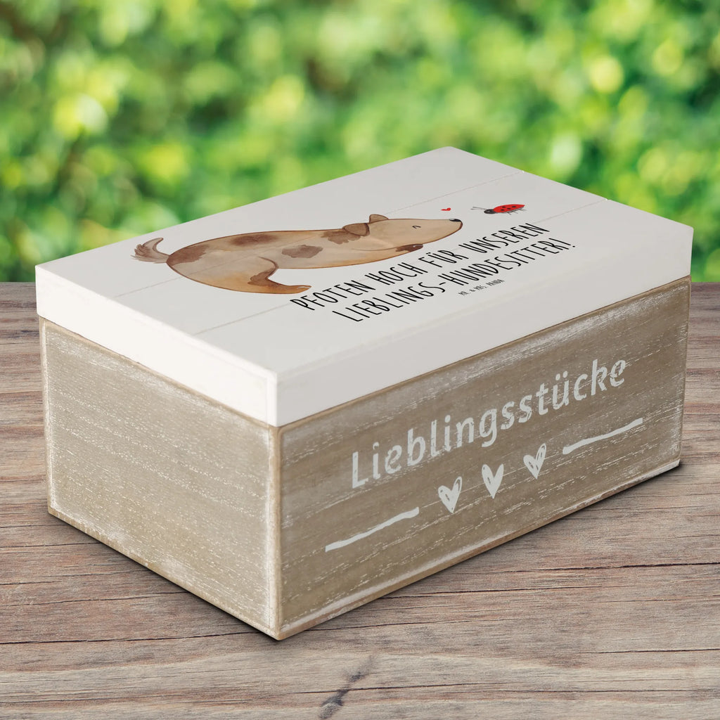 Holzkiste Lieblings-Hundesitter Geschenkbox, Kiste, Erinnerungsbox, Dekokiste, Erinnerungskiste, Truhe, Schatzkiste, Geschenkdose, Holzkiste, XXL, Schatulle, Aufbewahrungsbox