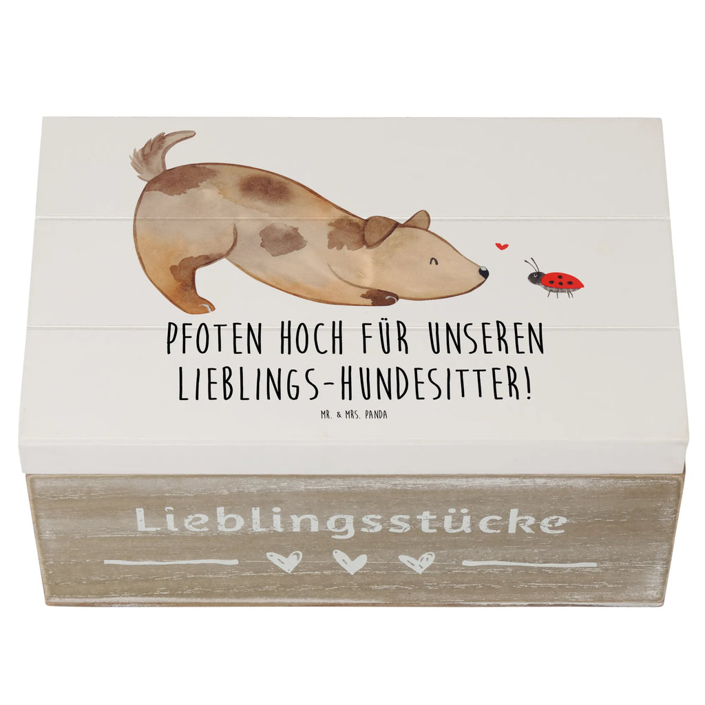 Holzkiste Lieblings-Hundesitter Geschenkbox, Kiste, Erinnerungsbox, Dekokiste, Erinnerungskiste, Truhe, Schatzkiste, Geschenkdose, Holzkiste, XXL, Schatulle, Aufbewahrungsbox