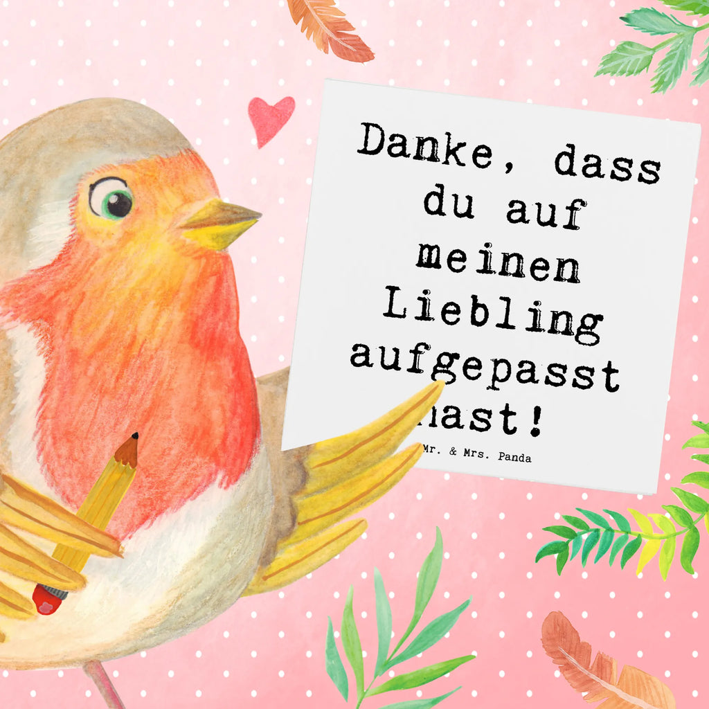 Deluxe Karte Spruch Dank an Hundesitter Glückwunschkarte, Klappkarte, Hochzeitskarte, Einladungskarte, Karte, Geburtstagskarte, Hochwertige Klappkarte, Grußkarte, Hochwertige Grußkarte