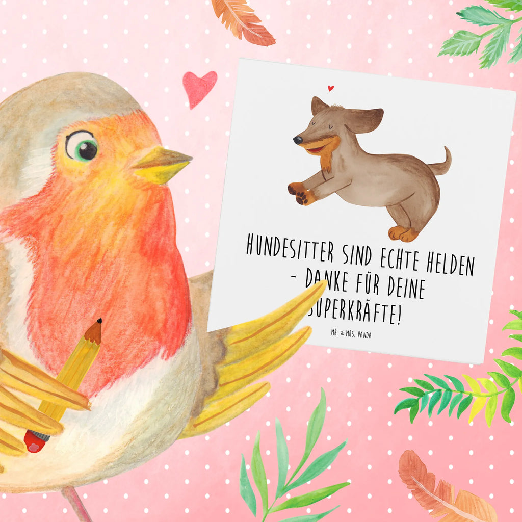 Deluxe Card Hundesitter sind echte Helden - danke für deine Superkräfte! anlasskarte, faltkarte, Klappkarte, doppelkarte, Glückwunschkarte, Grußkarte, wanddeko, liebe, glück, sprüche, geschenkideen, alltag verschönern, lebensweisheiten, schöne sprüche, wohnaccessoires, motivation, zitate, nachhaltige geschenke, sprüche sammlung, inspiration, shopify, freude, spruch kollektion, mr and mrs panda, Dekoration, Lächeln, Kreativ, Einzigartig