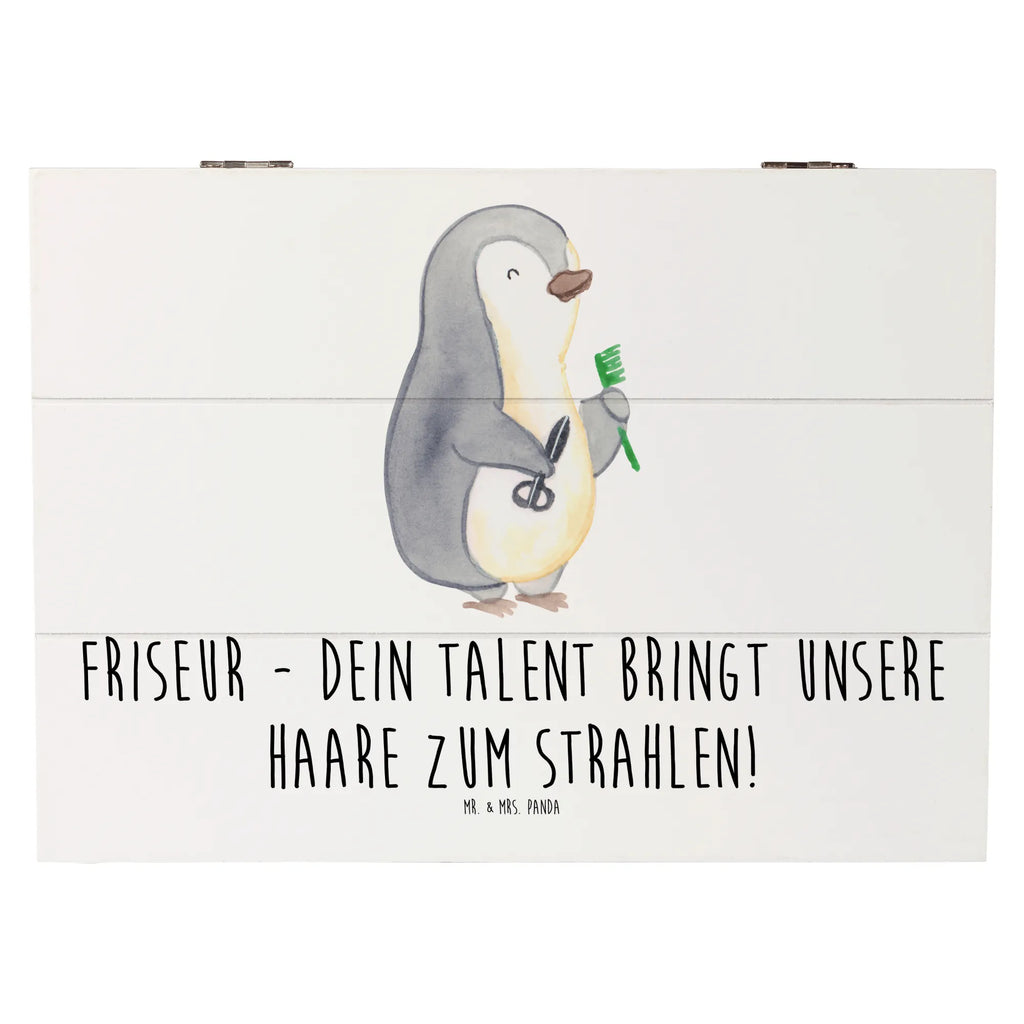 Holzkiste Friseur Talent Schatulle, Truhe, Schatzkiste, Holzkiste, Erinnerungskiste, Erinnerungsbox, Kiste, Geschenkbox, Aufbewahrungsbox, XXL, Dekokiste, Geschenkdose