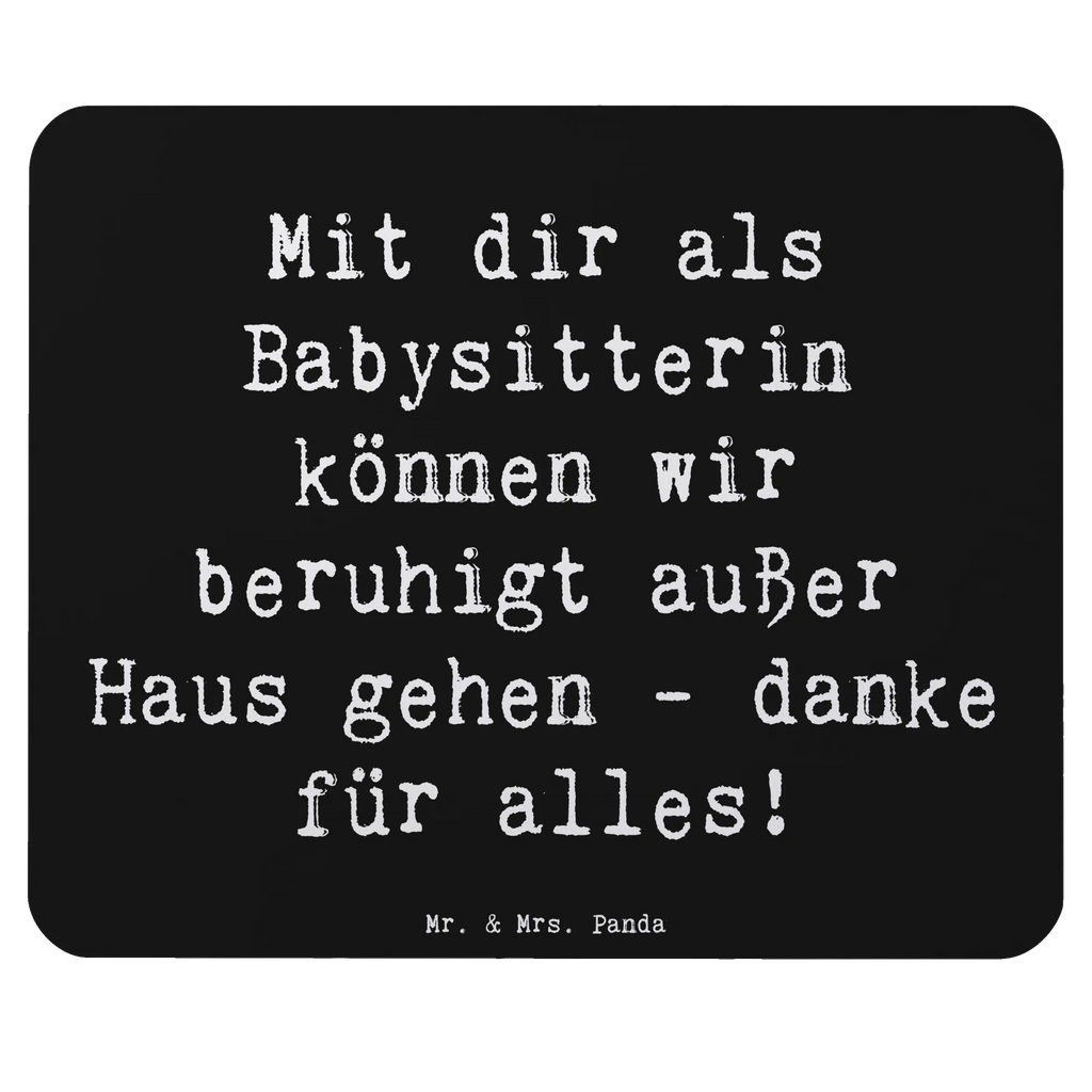 Mauspad Spruch Babysitter Dank Mauspad, Mousepad, Mauspad Büro, Einzigartiges Mauspad, Arbeitszimmer, Mausunterlage, Büroausstattung, Computer zubehör, Designer Mauspad, PC Zubehör