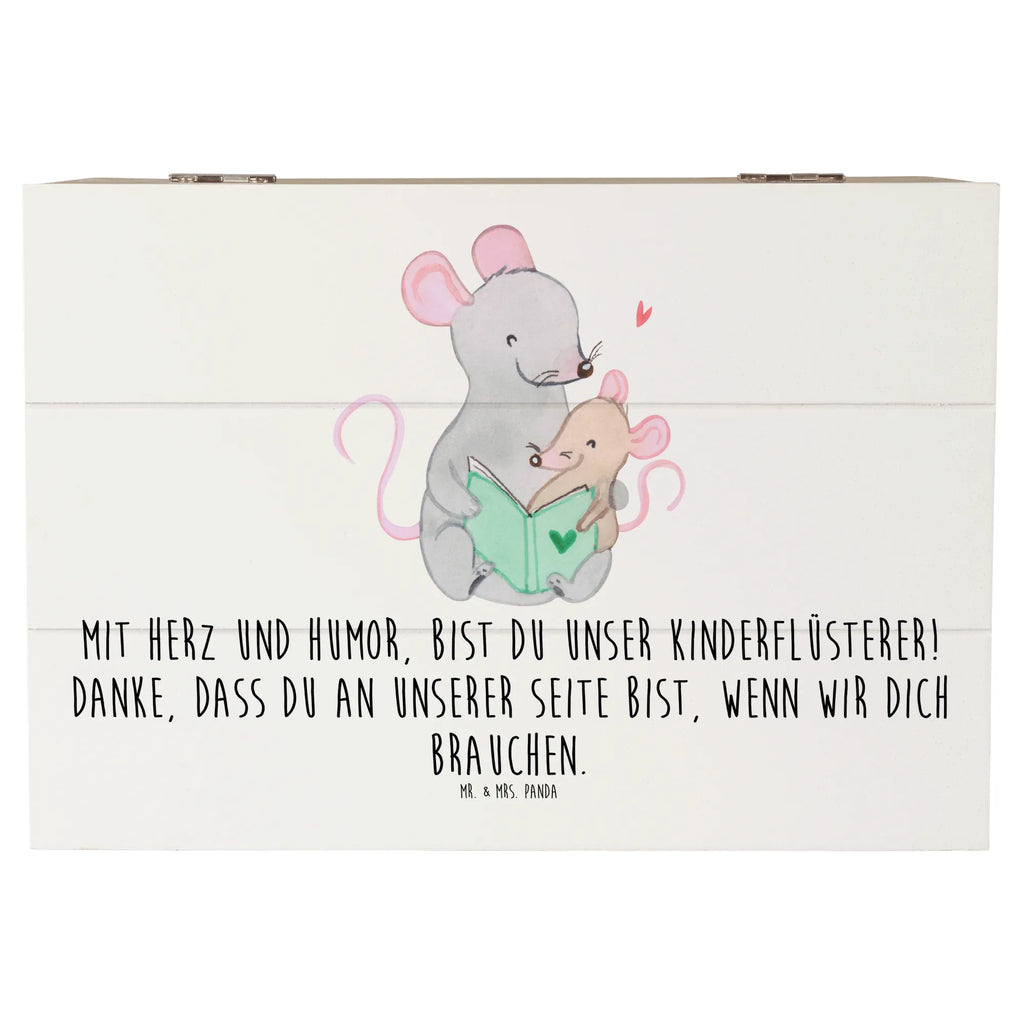 Holzkiste Baby-Sitter Engelflüsterer Truhe, Erinnerungskiste, Geschenkdose, Erinnerungsbox, Kiste, Schatulle, Aufbewahrungsbox, Dekokiste, Schatzkiste, Geschenkbox, XXL, Holzkiste