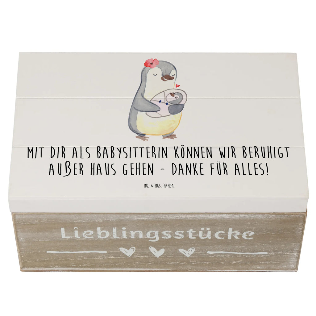 Holzkiste Babysitter Dank XXL, Truhe, Geschenkbox, Aufbewahrungsbox, Schatulle, Kiste, Erinnerungskiste, Geschenkdose, Holzkiste, Dekokiste, Schatzkiste, Erinnerungsbox