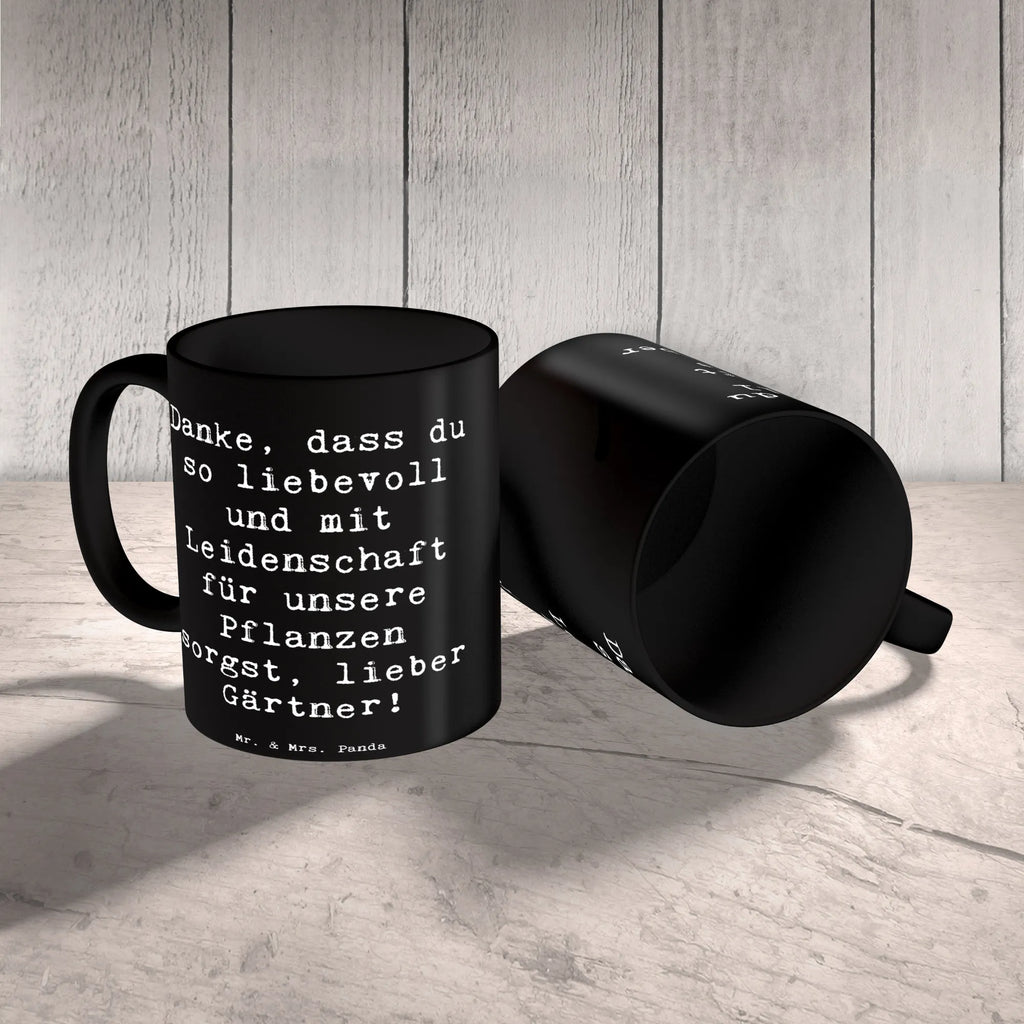 Mug Saying Danke, dass du so liebevoll und mit Leidenschaft für unsere Pflanzen sorgst, lieber Gärtner! Porzellantasse, Tasse mit Motiven, Tasse mit Zitaten, Kaffeetasse, Keramiktasse, Bürotasse, Geschenktasse, Tasse, Teetasse