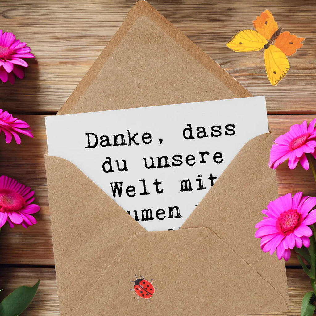 Deluxe Karte Spruch Gärtner Dankeschön Karte, Hochwertige Klappkarte, Geburtstagskarte, Einladungskarte, Hochwertige Grußkarte, Grußkarte, Hochzeitskarte, Glückwunschkarte, Klappkarte, sprüche, zitate, spruch kollektion, inspiration, motivation, lebensweisheiten, geschenkideen, wanddeko, wohnaccessoires, sprüche sammlung, schöne sprüche, glück, liebe, freude, lächeln, alltag verschönern, nachhaltige geschenke, dekoration, kreativ, einzigartig, shopify, mr and mrs panda