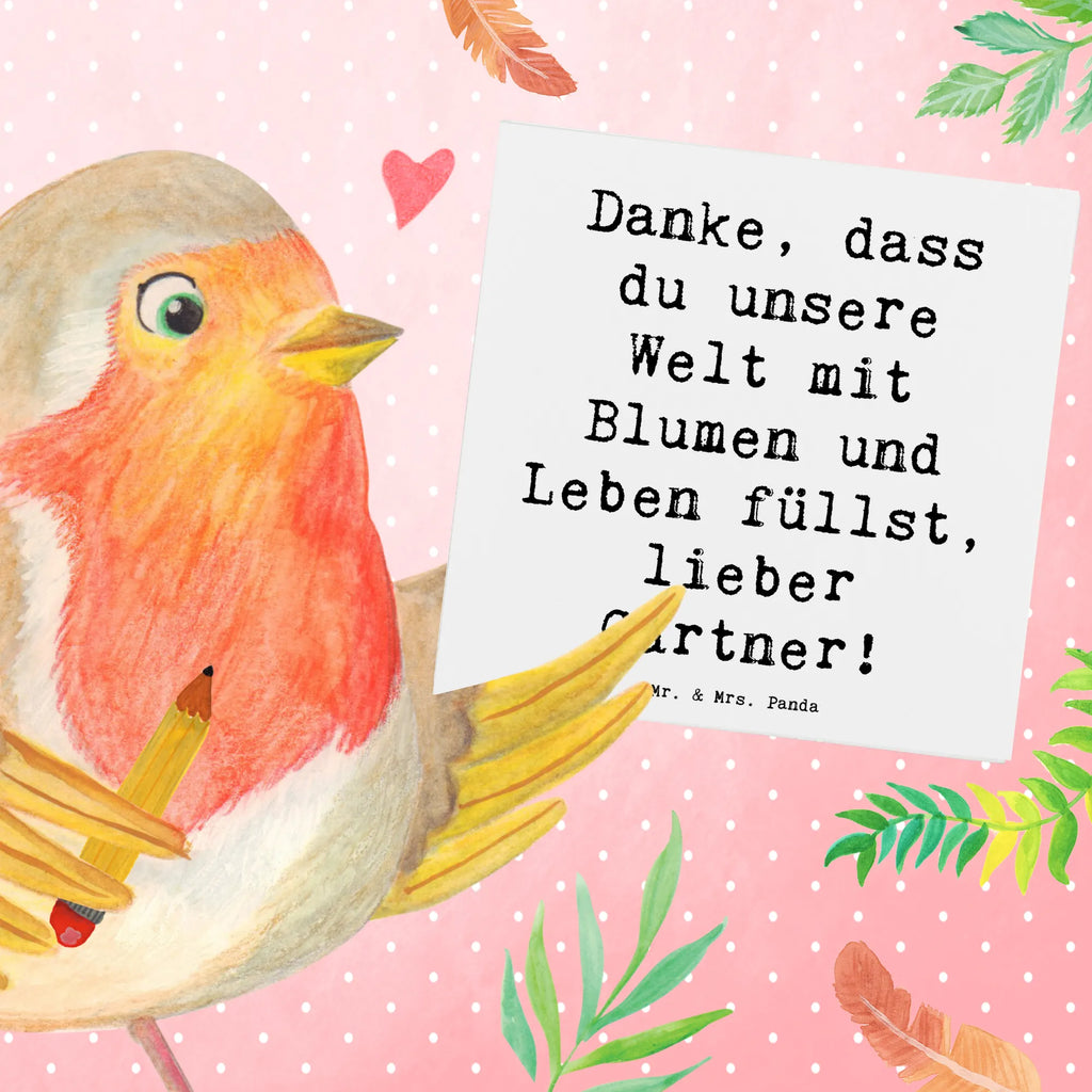 Deluxe Karte Spruch Gärtner Dankeschön Karte, Hochwertige Klappkarte, Geburtstagskarte, Einladungskarte, Hochwertige Grußkarte, Grußkarte, Hochzeitskarte, Glückwunschkarte, Klappkarte, sprüche, zitate, spruch kollektion, inspiration, motivation, lebensweisheiten, geschenkideen, wanddeko, wohnaccessoires, sprüche sammlung, schöne sprüche, glück, liebe, freude, lächeln, alltag verschönern, nachhaltige geschenke, dekoration, kreativ, einzigartig, shopify, mr and mrs panda