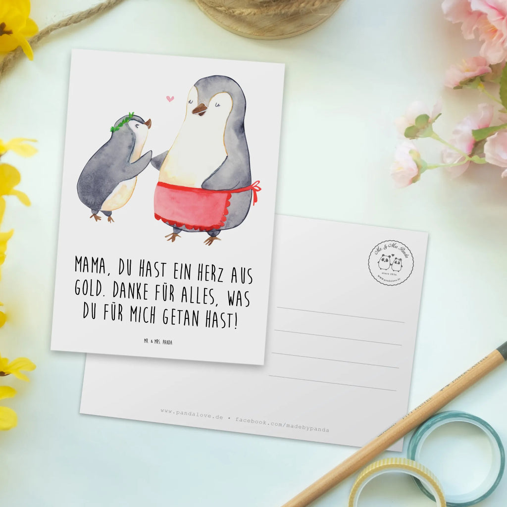 Postcard Mama, du hast ein Herz aus Gold. Danke für alles, was du für mich getan hast! Einladung, Einladung Geburtstag, Einladungskarten Geburtstag, Ansichtskarte, Karte, Geburtstagskarte, Postkarte, Ansichtskarten, Dankeskarte, Grußkarte, Geschenkkarte, Einladungskarte, sprüche, zitate, spruch kollektion, inspiration, motivation, lebensweisheiten, geschenkideen, wanddeko, wohnaccessoires, sprüche sammlung, schöne sprüche, glück, liebe, freude, lächeln, alltag verschönern, nachhaltige geschenke, dekoration, kreativ, einzigartig, shopify, mr and mrs panda