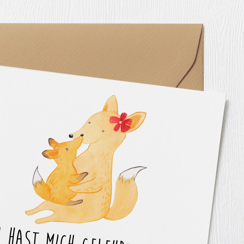 Deluxe Card Du hast mich gelehrt, was bedingungslose Liebe bedeutet. Danke, Mama! Glückwunschkarte, Karte, Einladungskarte, Grußkarte, Hochzeitskarte, Hochwertige Klappkarte, Hochwertige Grußkarte, Geburtstagskarte, Klappkarte