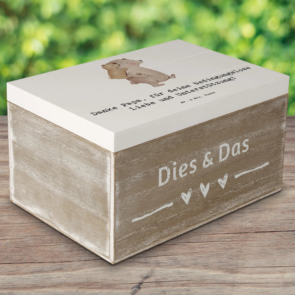 Holzkiste Danke Papa Kiste, XXL, Erinnerungsbox, Holzkiste, Aufbewahrungsbox, Schatzkiste, Geschenkdose, Dekokiste, Geschenkbox, Truhe, Schatulle, Erinnerungskiste