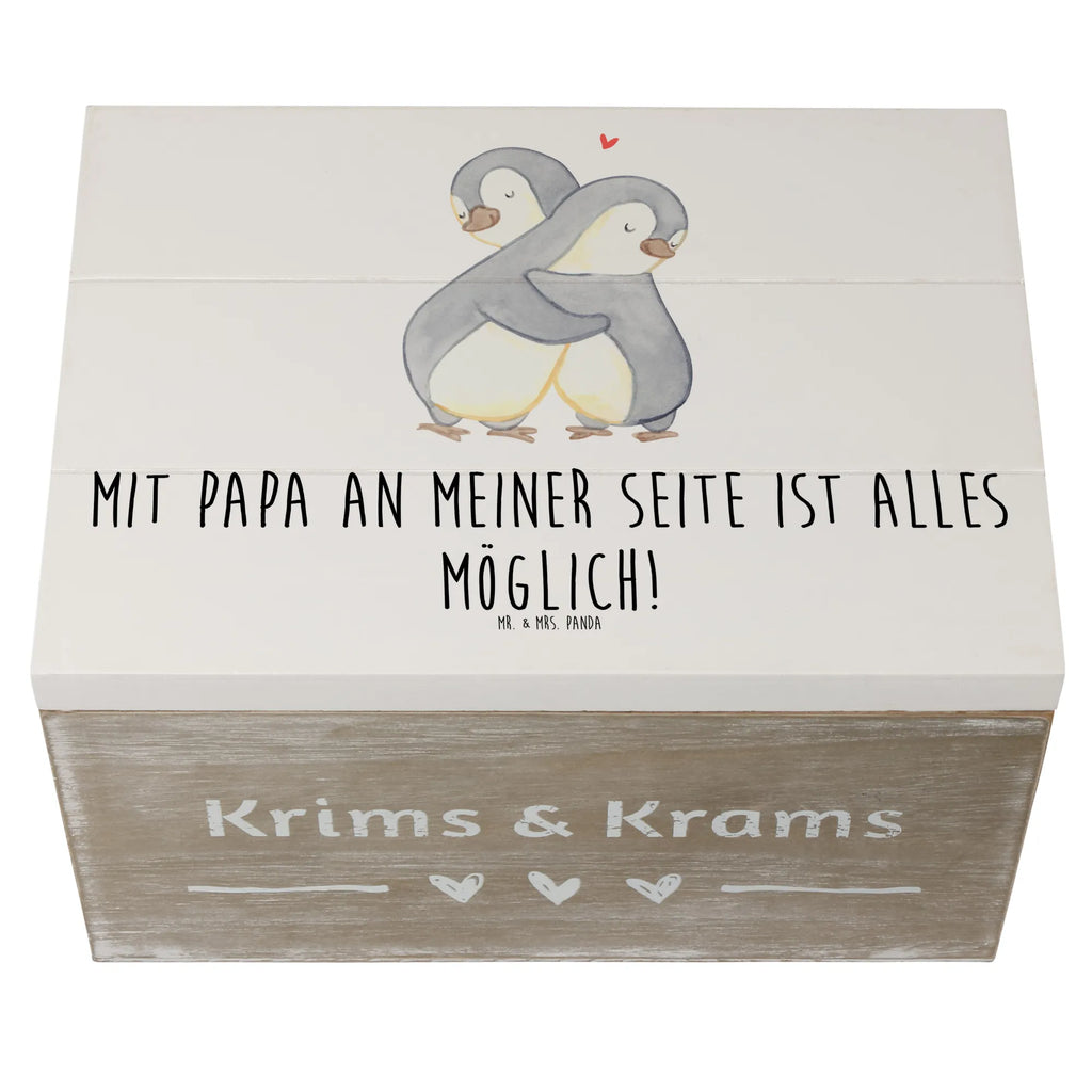 Holzkiste Papa Möglichmacher XXL, Dekokiste, Geschenkdose, Kiste, Aufbewahrungsbox, Schatulle, Truhe, Geschenkbox, Erinnerungsbox, Holzkiste, Erinnerungskiste, Schatzkiste