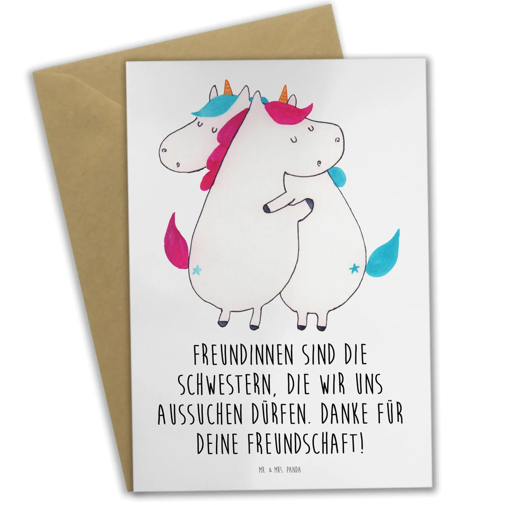 Greetings card Freundinnen sind die Schwestern, die wir uns aussuchen dürfen. Danke für deine Freundschaft! Hochzeitskarte, Grußkarte, Geburtstagskarte, Klappkarte, Glückwunschkarte, Ansichtskarten, Karte, Einladungskarte