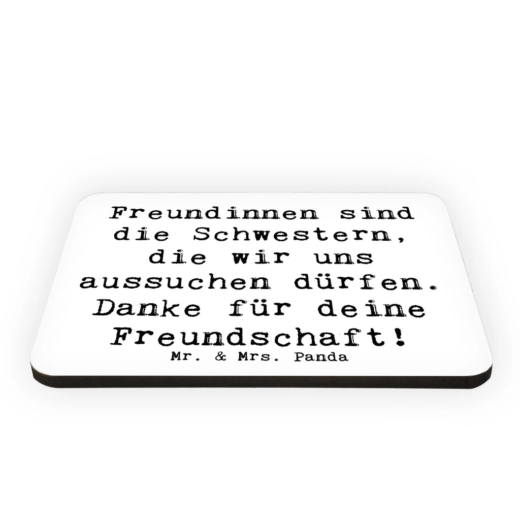 Magnet Saying Freundinnen sind die Schwestern, die wir uns aussuchen dürfen. Danke für deine Freundschaft! Kühlschrankmagnet, Pinnwandmagnet, Souvenir Magnet, Motivmagnete, Dekomagnet, Whiteboard Magnet, Notiz Magnet, Kühlschrank Dekoration