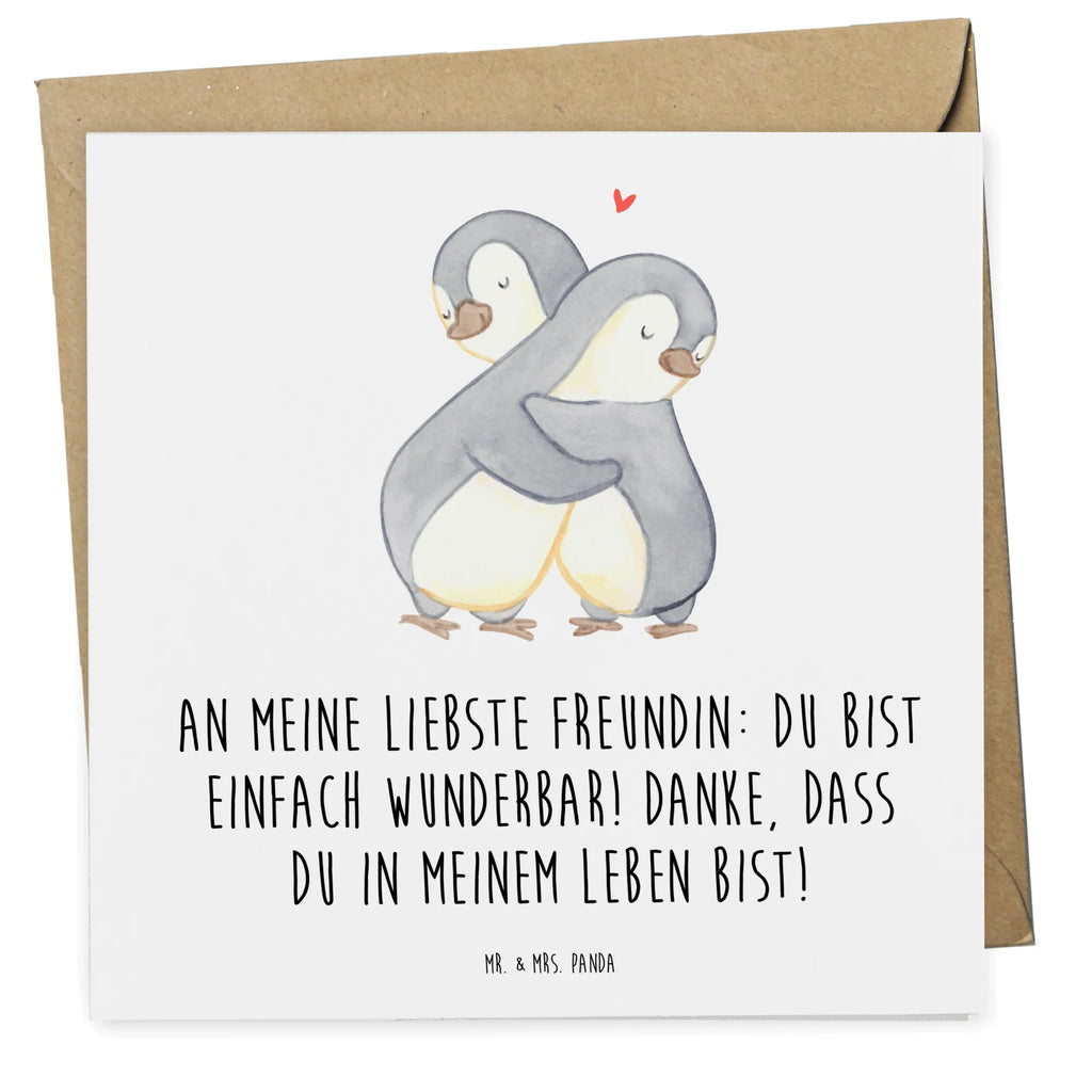 Deluxe Card An meine liebste Freundin: Du bist einfach wunderbar! Danke, dass du in meinem Leben bist! Hochwertige Klappkarte, Karte, Hochwertige Grußkarte, Geburtstagskarte, Klappkarte, Glückwunschkarte, Grußkarte, Hochzeitskarte, Einladungskarte