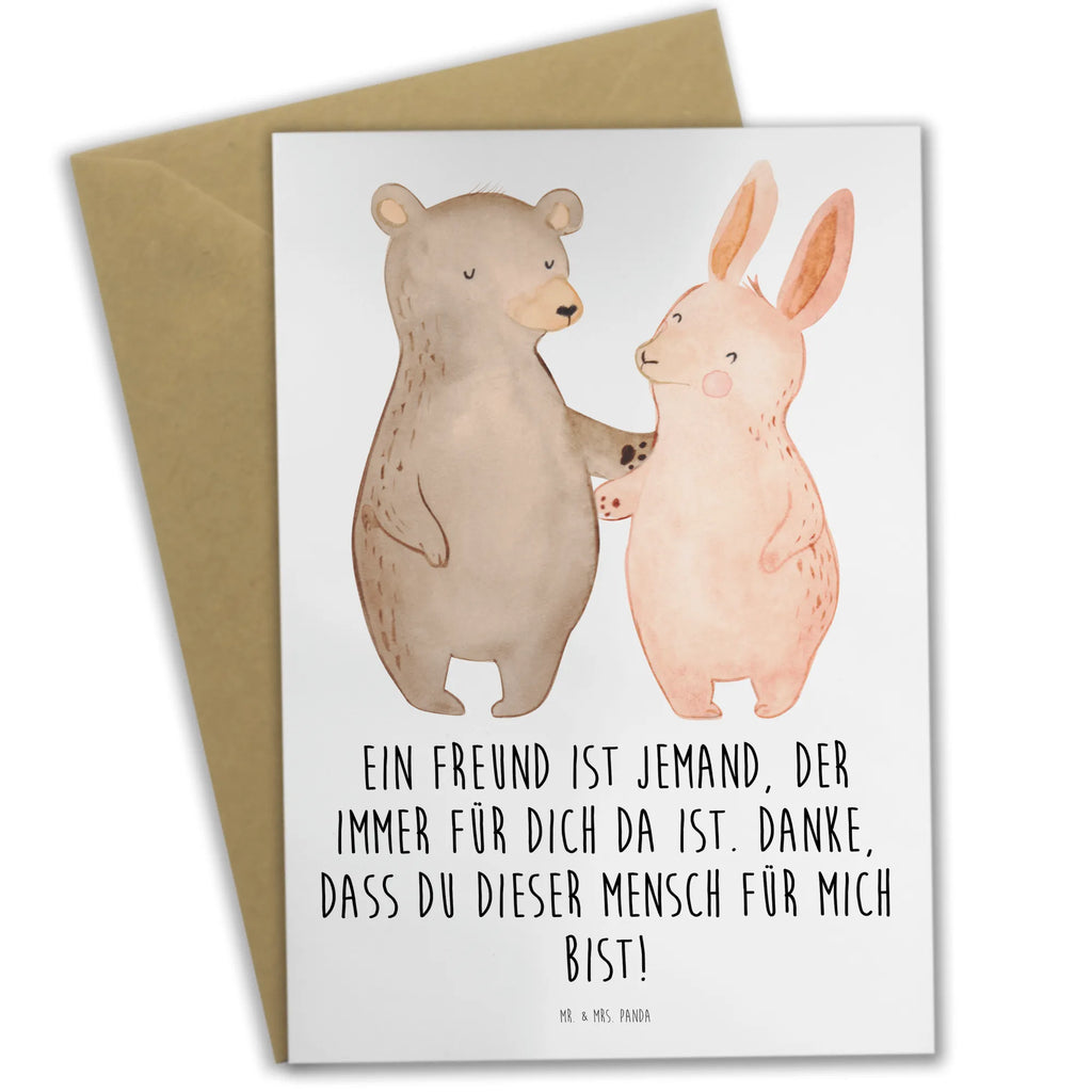 Greetings card Ein Freund ist jemand, der immer für dich da ist. Danke, dass du dieser Mensch für mich bist! Ansichtskarten, Klappkarte, Hochzeitskarte, Einladungskarte, Geburtstagskarte, Glückwunschkarte, Grußkarte, Karte