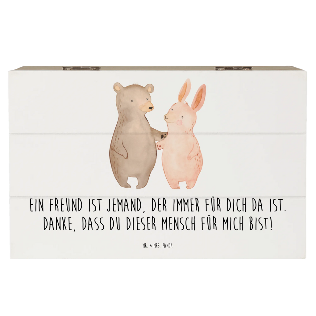 Wooden chest Ein Freund ist jemand, der immer für dich da ist. Danke, dass du dieser Mensch für mich bist! Erinnerungsbox, Schatzkiste, Geschenkdose, Dekokiste, Schatulle, Erinnerungskiste, Kiste, Aufbewahrungsbox, Holzkiste, XXL, Geschenkbox, Truhe