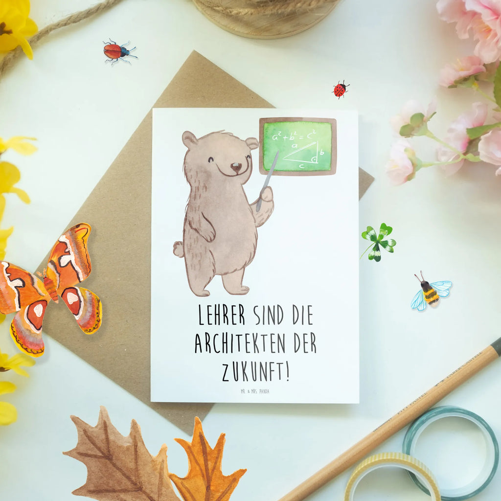 Grußkarte Lehrer Zukunftsarchitekten Hochzeitskarte, Ansichtskarten, Glückwunschkarte, Karte, Grußkarte, Geburtstagskarte, Einladungskarte, Klappkarte