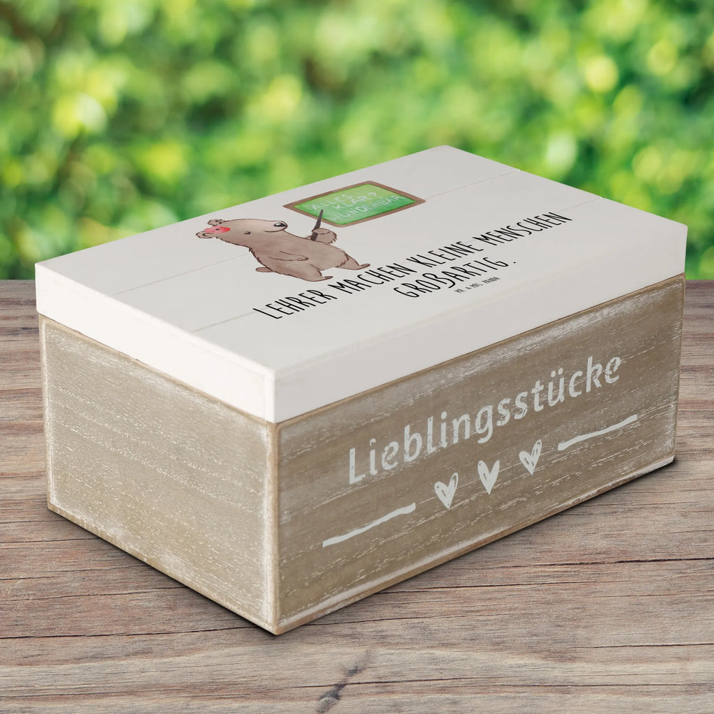 Holzkiste Lehrer Großartig XXL, Geschenkbox, Schatulle, Erinnerungsbox, Schatzkiste, Geschenkdose, Holzkiste, Aufbewahrungsbox, Truhe, Kiste, Dekokiste, Erinnerungskiste