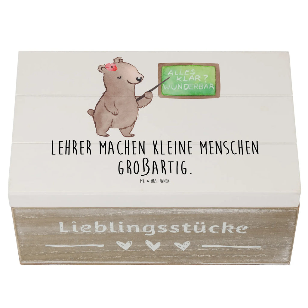 Holzkiste Lehrer Großartig XXL, Geschenkbox, Schatulle, Erinnerungsbox, Schatzkiste, Geschenkdose, Holzkiste, Aufbewahrungsbox, Truhe, Kiste, Dekokiste, Erinnerungskiste