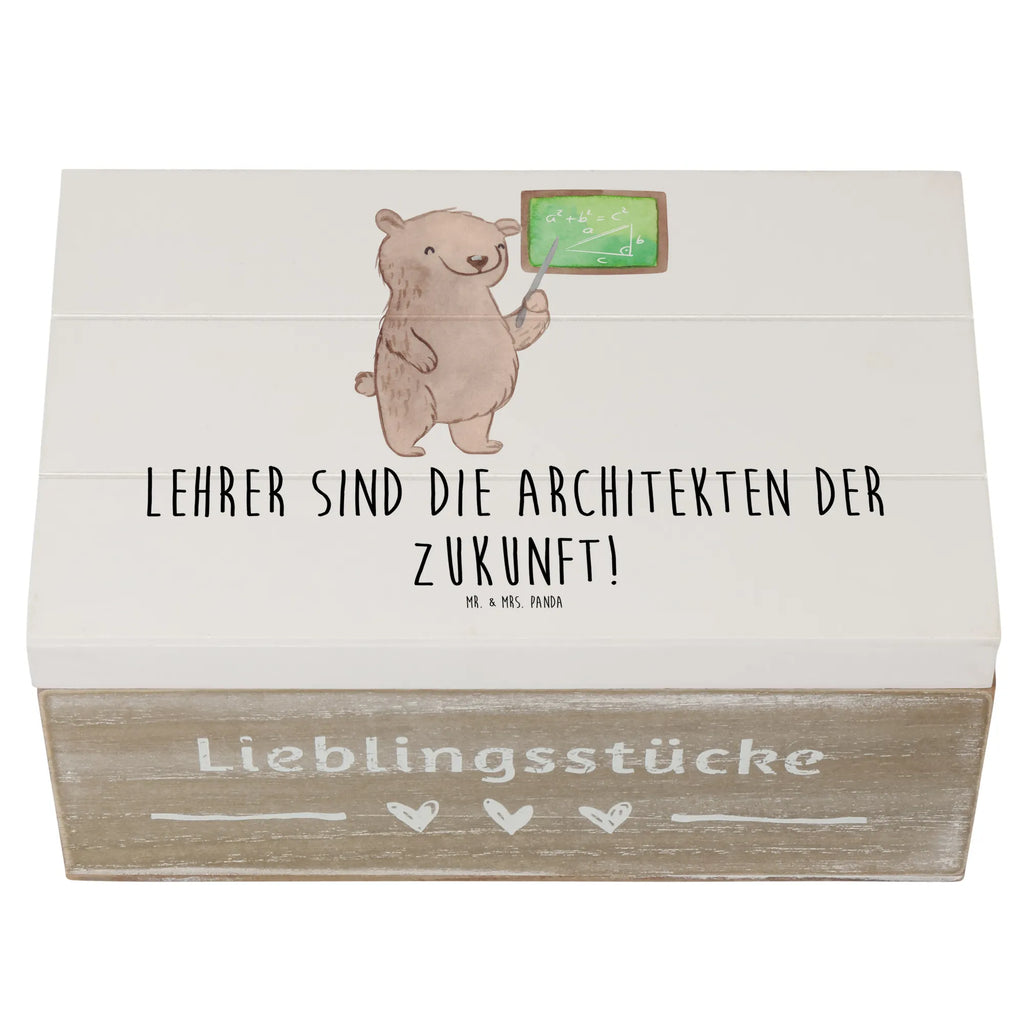 Wooden chest Lehrer sind die Architekten der Zukunft! Schatzkiste, Truhe, Erinnerungskiste, Geschenkdose, Geschenkbox, Aufbewahrungsbox, Erinnerungsbox, XXL, Schatulle, Dekokiste, Holzkiste, Kiste