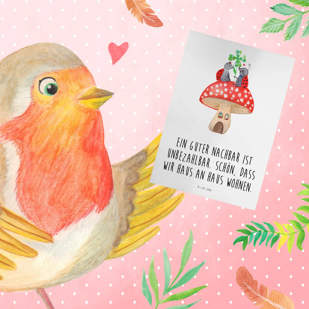 Greetings card Ein guter Nachbar ist unbezahlbar. Schön, dass wir Haus an Haus wohnen. Glückwunschkarte, Hochzeitskarte, Geburtstagskarte, Einladungskarte, Karte, Klappkarte, Grußkarte, Ansichtskarten