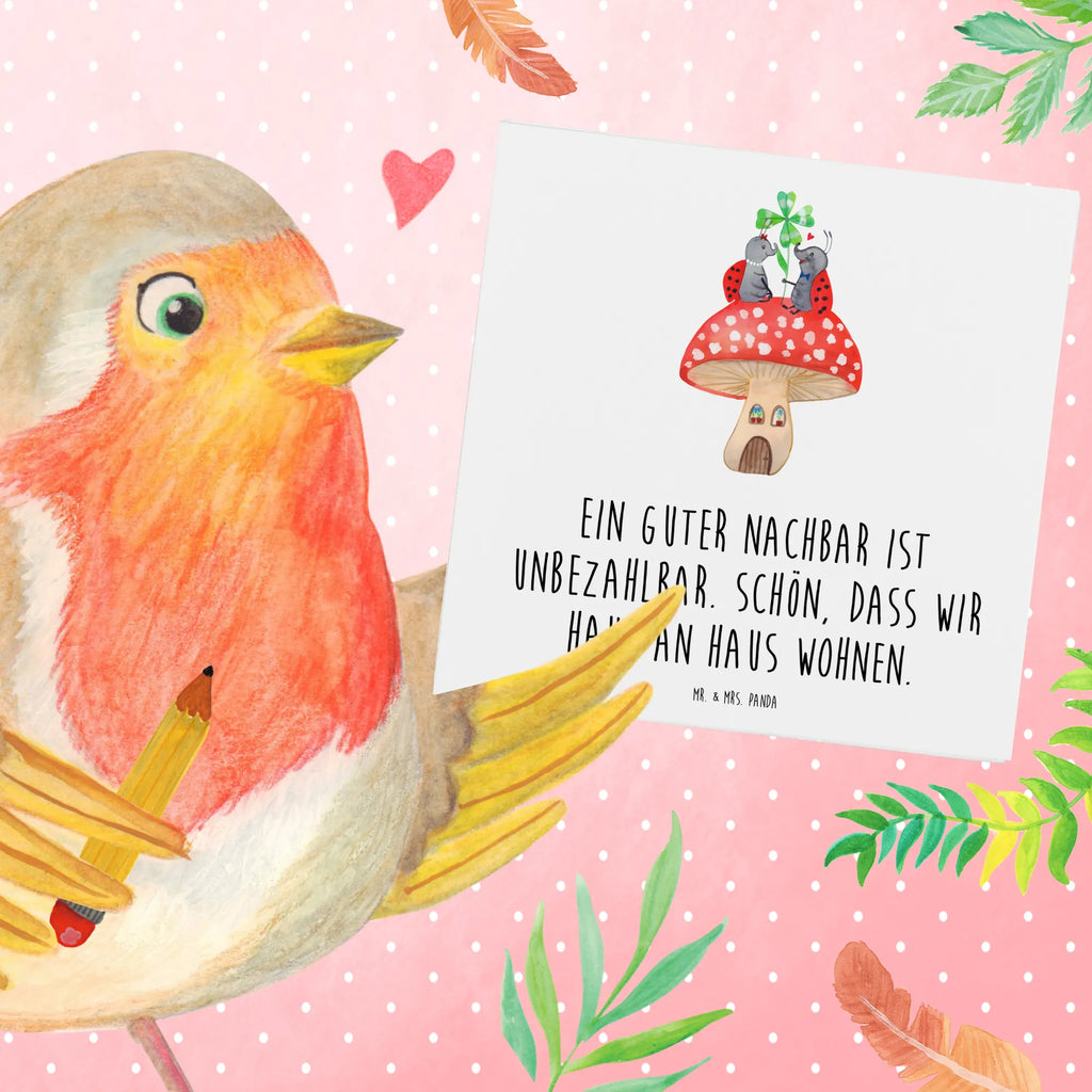 Deluxe Card Ein guter Nachbar ist unbezahlbar. Schön, dass wir Haus an Haus wohnen. Hochwertige Grußkarte, Hochwertige Klappkarte, Glückwunschkarte, Einladungskarte, Karte, Grußkarte, Geburtstagskarte, Klappkarte, Hochzeitskarte