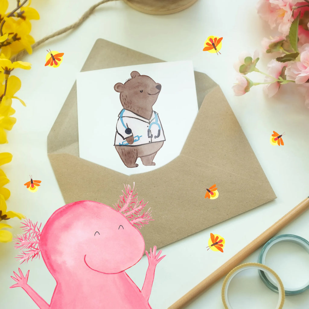 Greetings card Ein Arzt mit Herz und Verstand. Danke! Glückwunschkarte, Klappkarte, Einladungskarte, Hochzeitskarte, Grußkarte, Geburtstagskarte, Ansichtskarten, Karte, sprüche, zitate, spruch kollektion, inspiration, motivation, lebensweisheiten, geschenkideen, wanddeko, wohnaccessoires, sprüche sammlung, schöne sprüche, glück, liebe, freude, lächeln, alltag verschönern, nachhaltige geschenke, dekoration, kreativ, einzigartig, shopify, mr and mrs panda