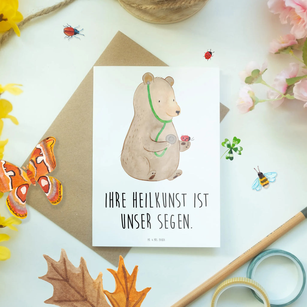 Greetings card Ihre Heilkunst ist unser Segen. Glückwunschkarte, Ansichtskarten, Geburtstagskarte, Grußkarte, Einladungskarte, Klappkarte, Hochzeitskarte, Karte