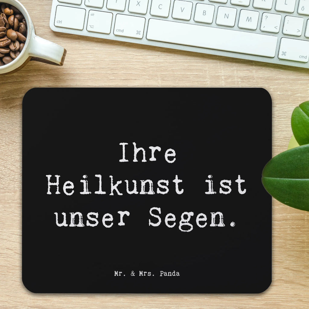 Mouse mat Saying Ihre Heilkunst ist unser Segen. Mousepad, Computer zubehör, Büroausstattung, PC Zubehör, Arbeitszimmer, Mauspad, Einzigartiges Mauspad, Designer Mauspad, Mausunterlage, Mauspad Büro