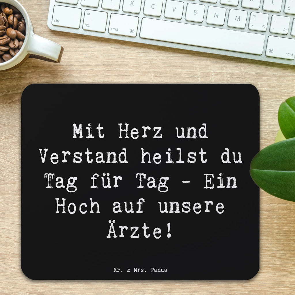 Mauspad Spruch Arzt Herz Verstand Arbeitszimmer, Mousepad, Computer zubehör, PC Zubehör, Einzigartiges Mauspad, Büroausstattung, Designer Mauspad, Mauspad, Mausunterlage, Mauspad Büro