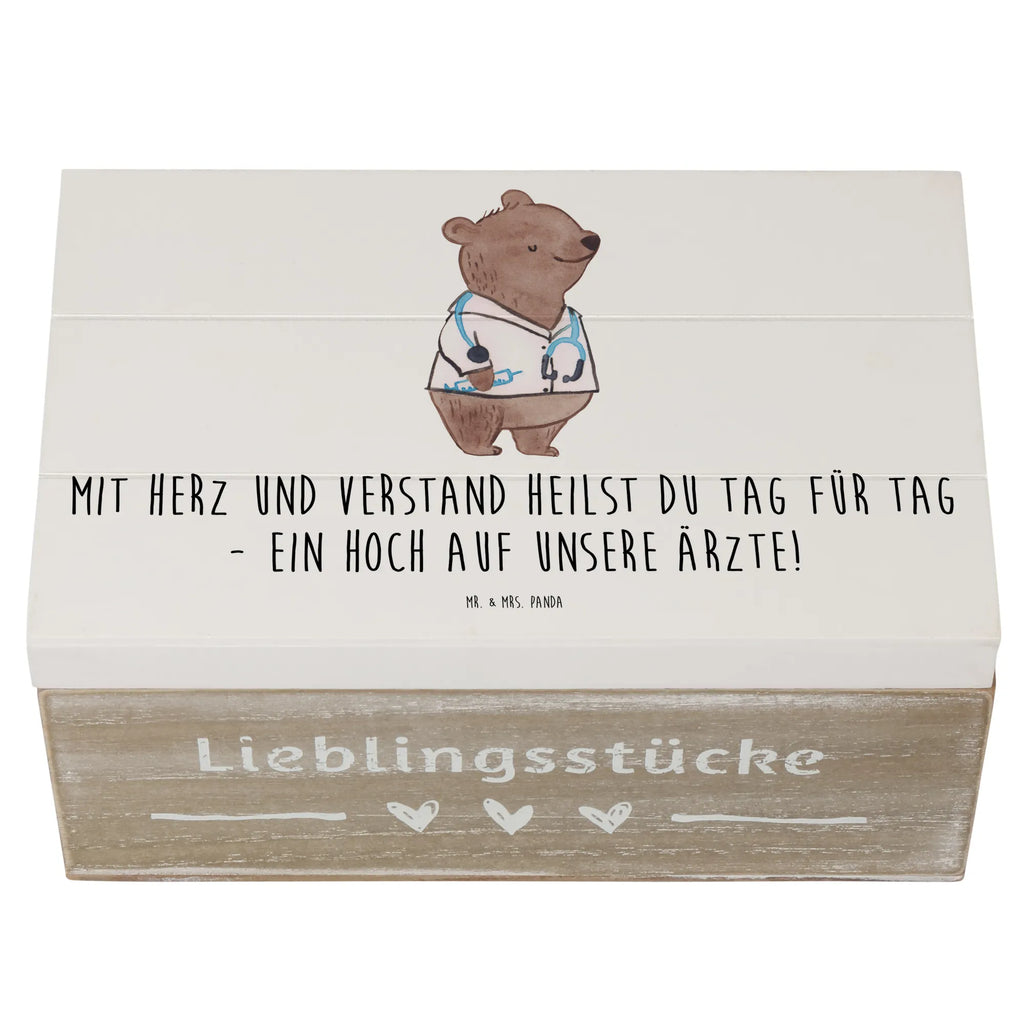 Holzkiste Arzt Herz Verstand Erinnerungskiste, Geschenkbox, Dekokiste, Schatulle, Kiste, Holzkiste, Geschenkdose, XXL, Schatzkiste, Aufbewahrungsbox, Erinnerungsbox, Truhe
