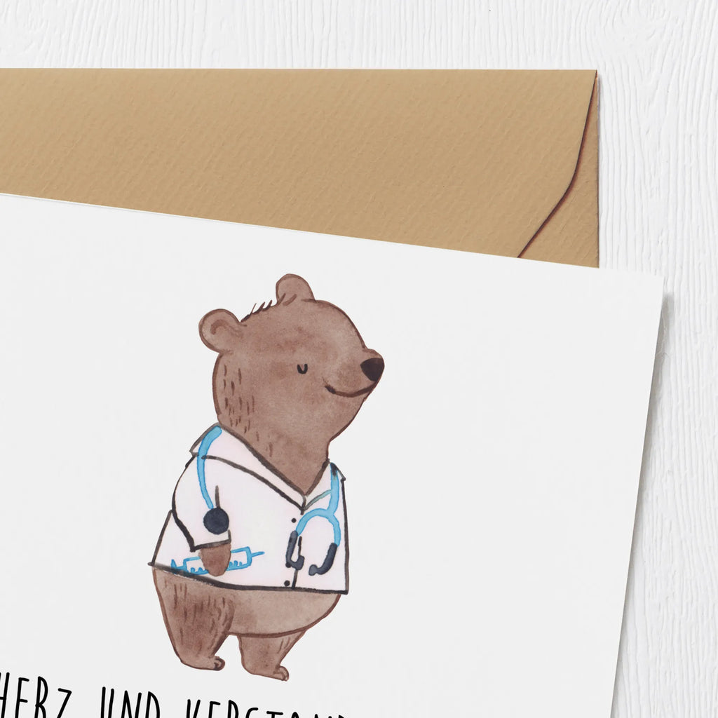 Deluxe Karte Arzt Herz Verstand Hochwertige Klappkarte, Einladungskarte, Grußkarte, Karte, Hochwertige Grußkarte, Hochzeitskarte, Glückwunschkarte, Klappkarte, Geburtstagskarte