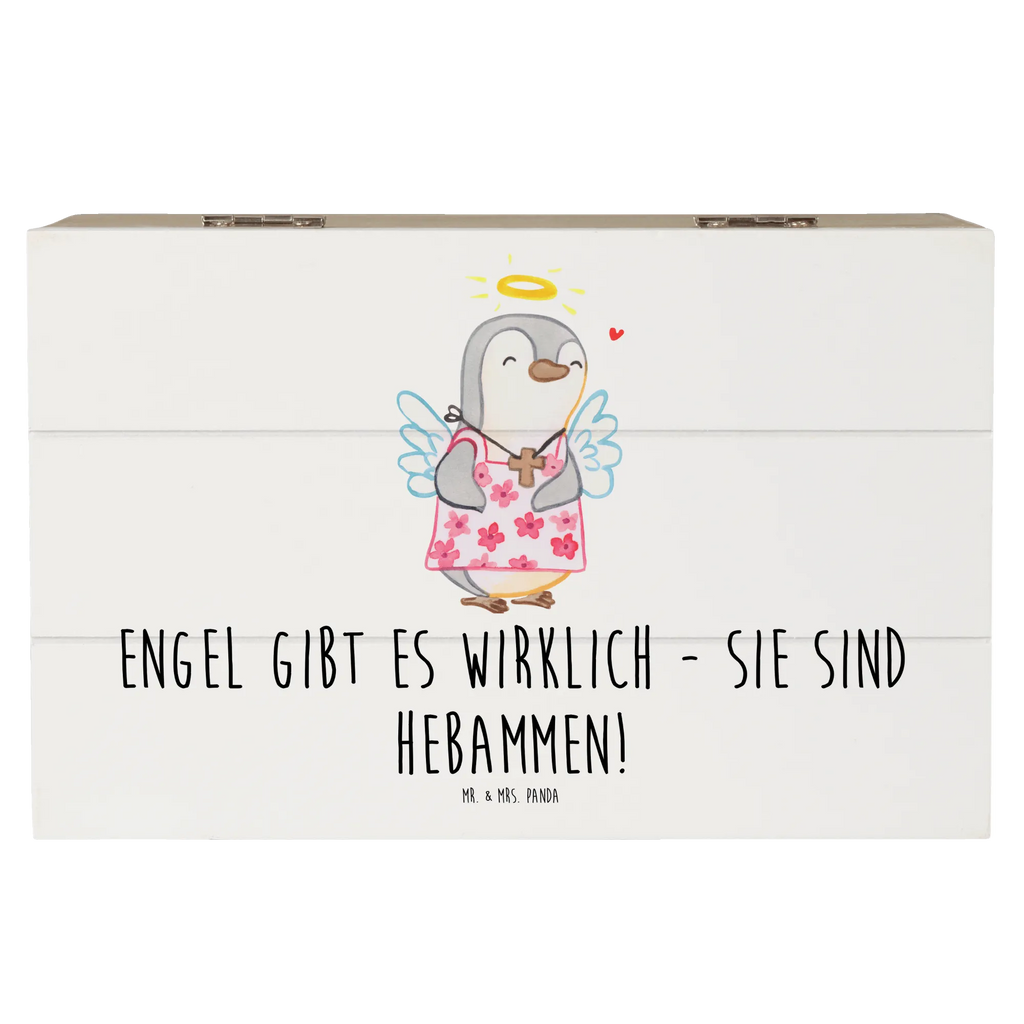 Holzkiste Hebamme Engel Geschenkdose, Truhe, Schatzkiste, Erinnerungsbox, Geschenkbox, Dekokiste, Kiste, Schatulle, Erinnerungskiste, Aufbewahrungsbox, Holzkiste, XXL