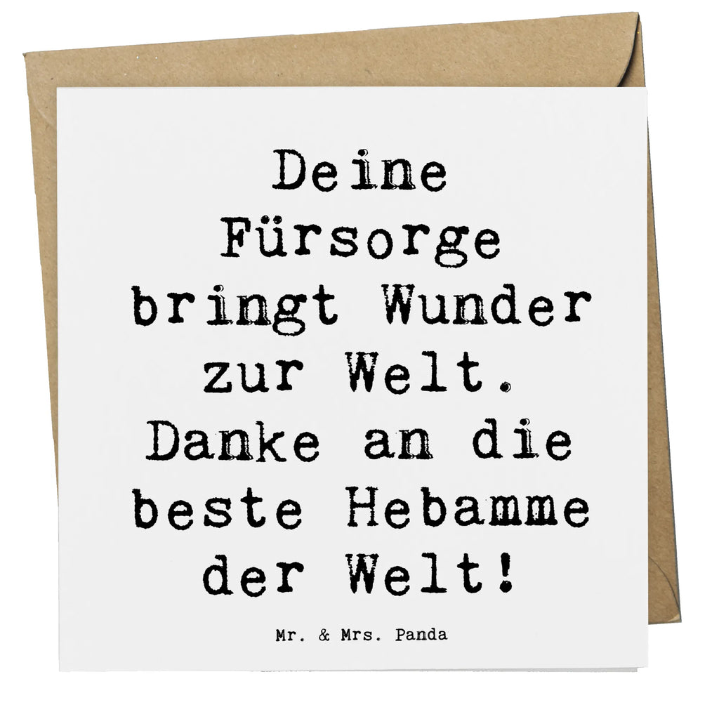 Deluxe Card Saying Deine Fürsorge bringt Wunder zur Welt. Danke an die beste Hebamme der Welt! Karte, Grußkarte, Klappkarte, Einladungskarte, Glückwunschkarte, Hochzeitskarte, Geburtstagskarte, Hochwertige Grußkarte, Hochwertige Klappkarte