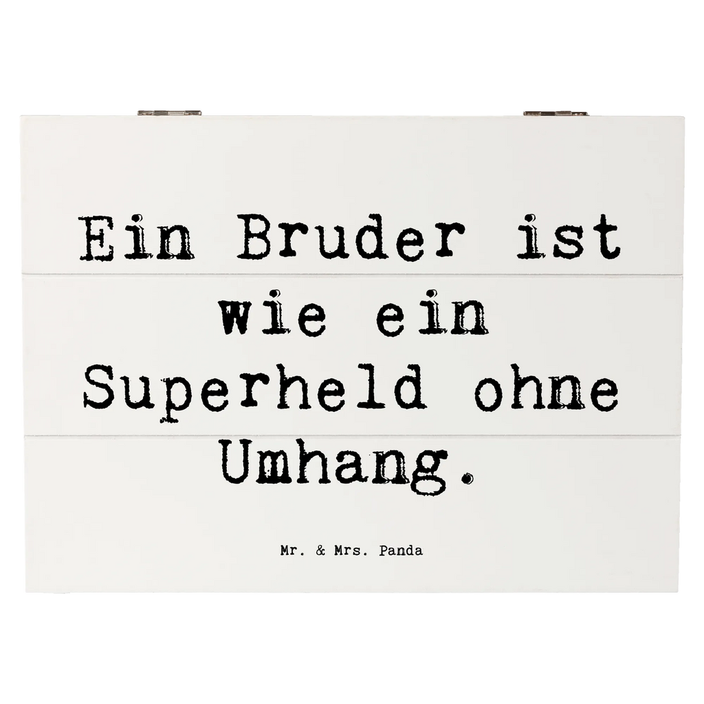 Holzkiste Spruch Bruder Superheld Kiste, Truhe, Holzkiste, Aufbewahrungsbox, Erinnerungsbox, Schatulle, Dekokiste, Schatzkiste, Erinnerungskiste, XXL, Geschenkdose, Geschenkbox