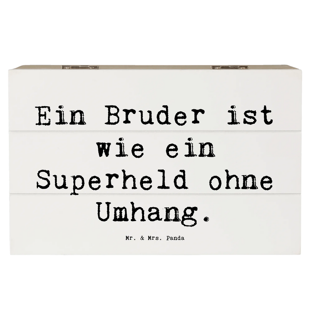 Holzkiste Spruch Bruder Superheld Kiste, Truhe, Holzkiste, Aufbewahrungsbox, Erinnerungsbox, Schatulle, Dekokiste, Schatzkiste, Erinnerungskiste, XXL, Geschenkdose, Geschenkbox