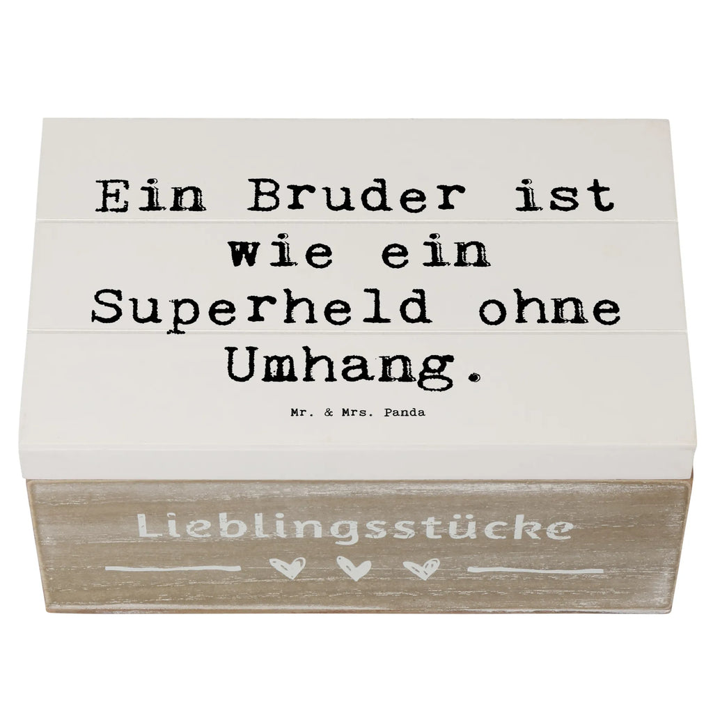 Holzkiste Spruch Bruder Superheld Kiste, Truhe, Holzkiste, Aufbewahrungsbox, Erinnerungsbox, Schatulle, Dekokiste, Schatzkiste, Erinnerungskiste, XXL, Geschenkdose, Geschenkbox