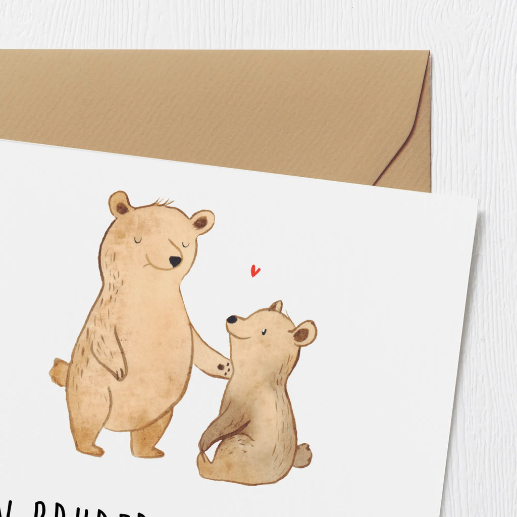 Deluxe Card Ein Bruder ist wie ein Superheld ohne Umhang. Hochzeitskarte, Glückwunschkarte, Einladungskarte, Grußkarte, Karte, Hochwertige Klappkarte, Hochwertige Grußkarte, Geburtstagskarte, Klappkarte