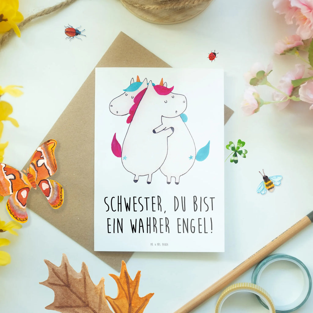 Grußkarte Schwester Engel Grußkarte, Geburtstagskarte, Klappkarte, Glückwunschkarte, Hochzeitskarte, Einladungskarte, Ansichtskarten, Karte